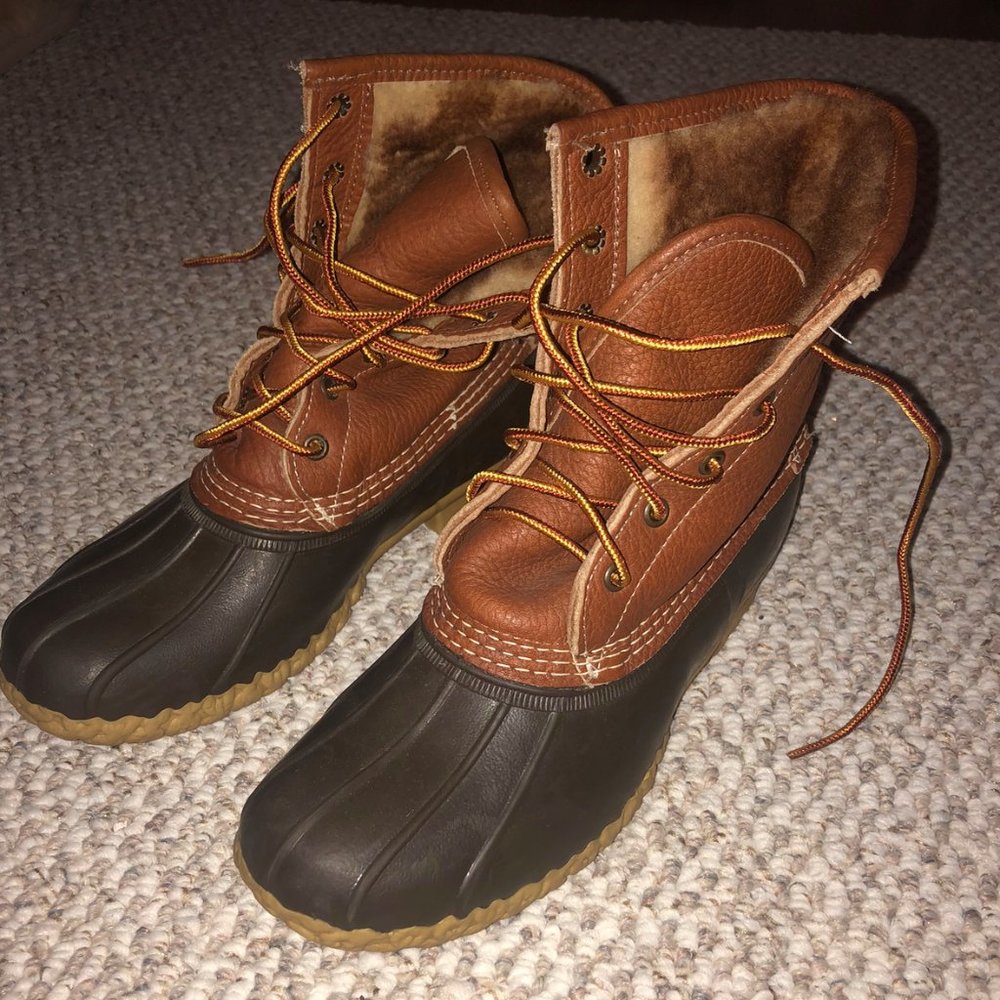 Women’s Bean Boots, 8" Tumbled-Leather Shearling